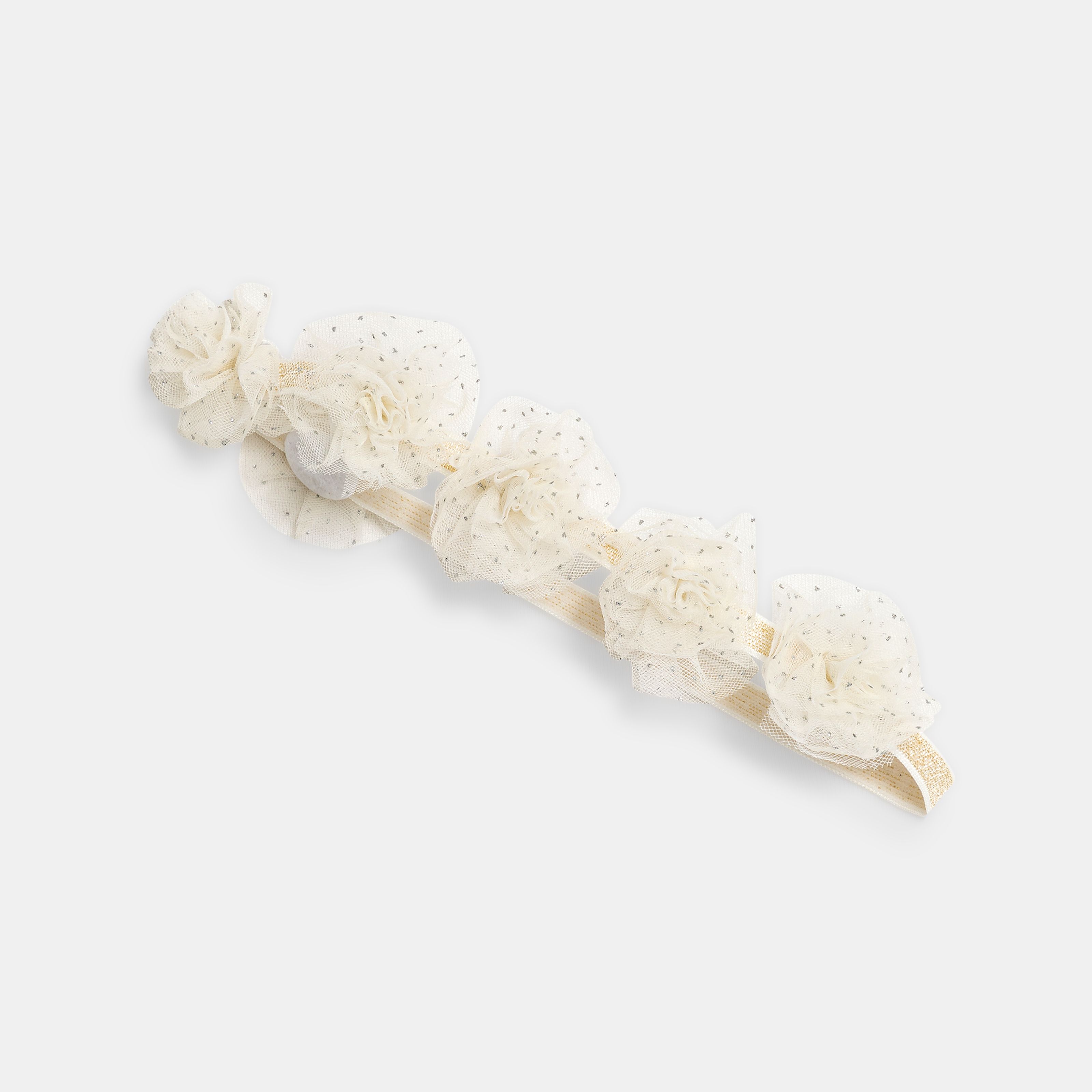 Băng đô hoa vải tulle